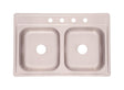 Franke Kindred Stainless Steel Top Mount 33 in. W X 22 in. L Two Bowls Kitchen Sink