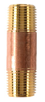 JMF Company 1/2 in. MPT X 1/2 in. D MPT Brass Nipple 2-1/2 in. L