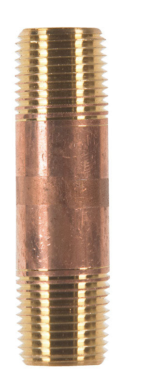 JMF Company 1/2 in. MPT X 1/2 in. D MPT Brass Nipple 3 in. L