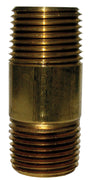 JMF Company 1/4 in. MPT Red Brass Nipple 3-1/2 in. L