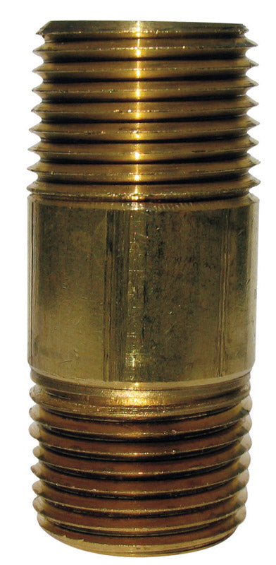 JMF Company 1/2 in. MPT Red Brass Nipple 5-1/2 in. L