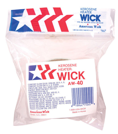 American Wick Kerosene Heater Wick For Comfort Glow GRW8B, GR8X, GR9, GR9A, GRF9, GX9B, GRF9A and GR