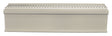 Plastx The Better Baseboard Cover 3 in. H X 2 ft. W 1-Way White ABS Plastic Baseboard Heater Cover