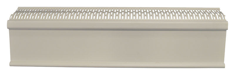 Plastx The Better Baseboard Cover 3 in. H X 2 ft. W 1-Way White ABS Plastic Baseboard Heater Cover