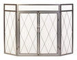 Panacea Open Hearth Black Antique Steel Fireplace Screen