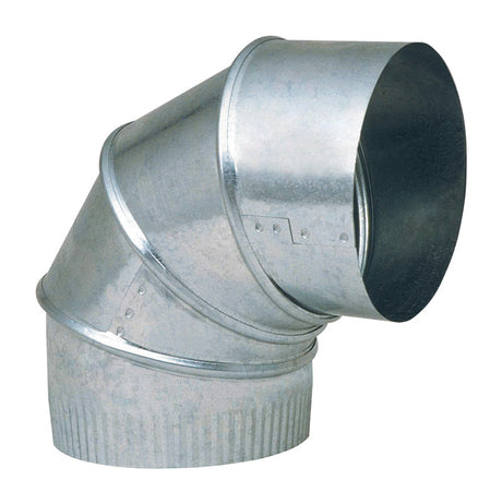 Imperial 4 in. D X 4 in. D Adjustable 90 deg Galvanized Steel Furnace Pipe Elbow