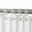 Zenna Home Clear Plastic Shower Curtain Rings 12 pk