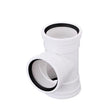 NDS Schedule 35 4 in. Gasket each X 4 in. D Gasket PVC Tee 1 pk
