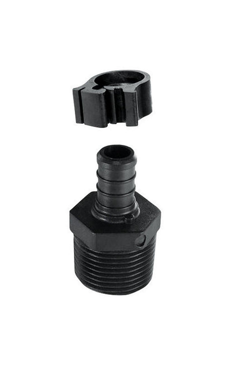 Flair-It PEXLock 1/2 in. PEX X 3/4 in. D MPT Adapter with Clamp