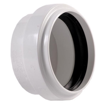 NDS Schedule 35 4 in. Gasket each X 4 in. D Hub PVC Drain Cap 1 pk