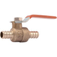 SharkBite 1/2 in. Brass Crimp Ball Valve Full Port
