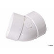 NDS Schedule 35 4 in. Hub each X 4 in. D Hub PVC Elbow 1 pk