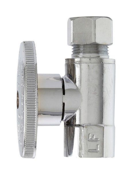 Plumb Pak 3/8 in. FIP X 3/8 in. Compression Brass Straight Valve
