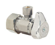 BrassCraft 1/2 in. Compression outlets X 1/4 in. Compression Brass Angle Stop Valve