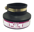 Fernco Schedule 40 4 in. Hub each X 3 in. D Hub PVC Flexible Coupling 1 pk