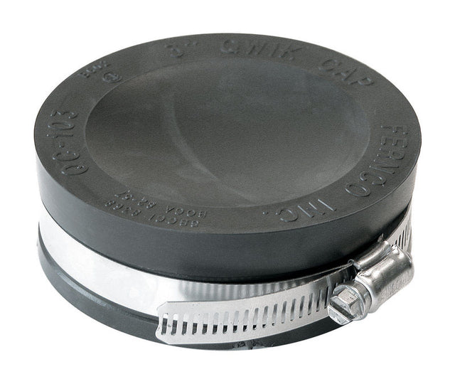 Fernco Schedule 40 3 in. Hub Hub PVC Drain Cap 1 pk
