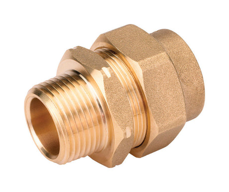 Home-Flex 1/2 in. MPT X 1/2 in. D Mechanical Brass 6.125 in. L Male Adapter