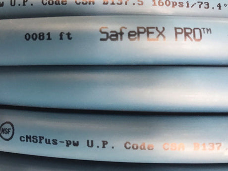 Safe PEX Pro 1/2 in. D X 5 ft. L PEX Tubing 100 psi