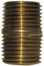 JMF Company 1/4 in. MPT Brass Nipple