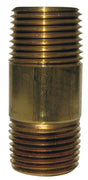 JMF Company 3/8 in. MPT X 3/8 in. D MPT Brass Nipple 2 in. L