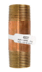 JMF Company 1 in. MPT Red Brass Nipple 3-1/2 in. L