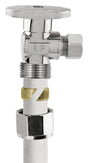 Plumb Pak 1/2 in. PEX in. X 1/4 in. Compression Brass Angle Valve