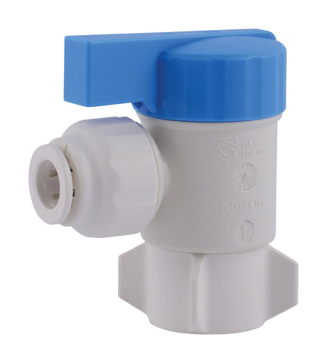 SharkBite Quick Connect 3/8 in. Compression X 1/2 in. FPT Plastic Angle Stop Valve