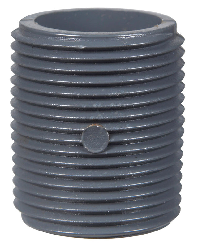 B&K Schedule 80 1 in. MPT PVC Close Nipple 1 pk