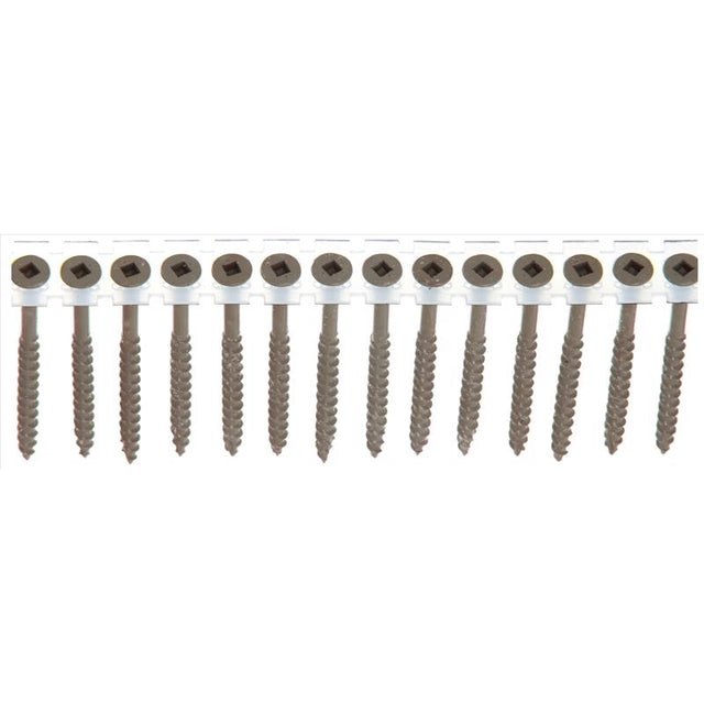 Senco DuraSpin No. 8 Sizes X 2-1/2 in. L Square Square Head Deck Screws 800 pk