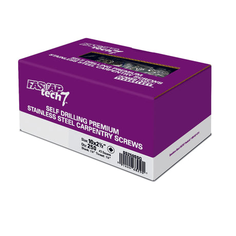 Fastap Tech 7 No. 10 X 3-3/4 in. L Square Wood Screws 3 lb 150 pk
