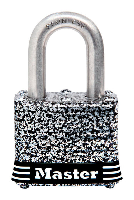 Master Lock 1.5 in. W Steel 4-Pin Tumbler Padlock