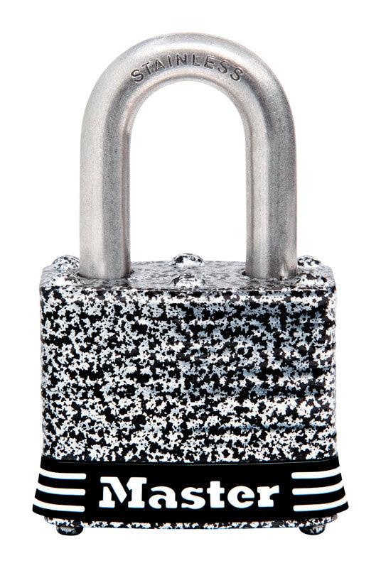 Master Lock 1.5 in. W Steel 4-Pin Tumbler Padlock