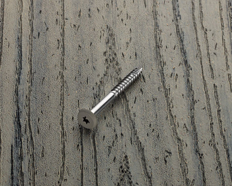 Starborn Deckfast No. 9 X 1-7/8 in. L Dark Gray Star Pan Head Fascia Screws 100 pk