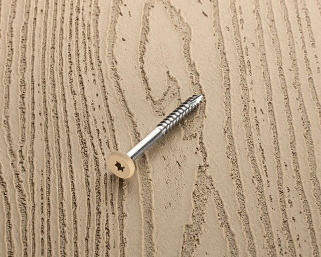 Starborn Deckfast No. 9 X 1-7/8 in. L Sand Star Pan Head Fascia Screws 100 pk