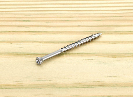 Starborn Deckfast No. 8 X 2-1/2 in. L Silver Star Trim Head Deck Screws 75 pk