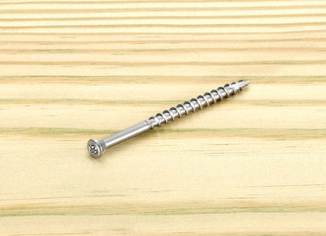 Starborn Deckfast No. 8 X 3 in. L Silver Star Trim Head Deck Screws 2000 pk