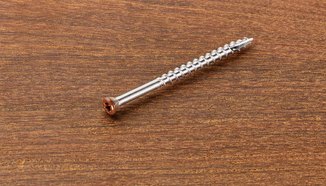 Starborn Headcote No. 7 X 1-5/8 in. L Brown Star Trim Head Deck Screws 350 pk