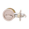 Kwikset Satin Nickel Metal Indoor Round Bed/Bath Pocket Door Lock
