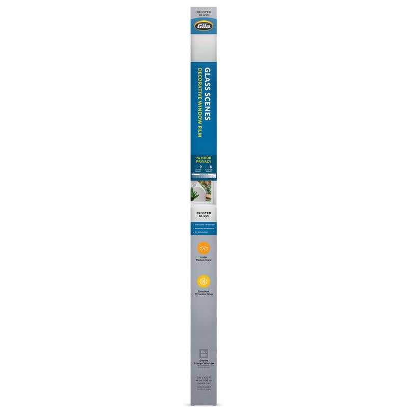 Gila Privacy Control Clear Frosted Glass Indoor Window Film 36 in. W X 78 in. L