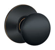Schlage Plymouth Aged Bronze Passage Door Knob Right or Left Handed