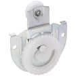 National Hardware Zinc-Plated Silver/White Nylon/Steel Sliding Door Hangers 2 pk