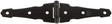 National Hardware 4 in. L Black Steel Ornamental Strap Hinge 1 pk