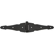 National Hardware 6 in. L Galvanized Black Steel Ornamental Strap Hinge 2 pk