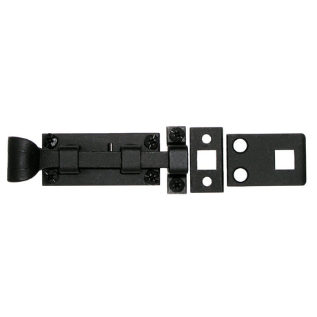 Acorn Black Forged Iron Magnetic Latch