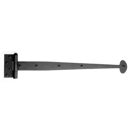 Acorn 15-5/8 in. L Black Strap Hinge 1 pk