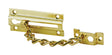 Ives 1-7/16 in. H X 3-3/8 in. L Polished Brass Brass Chain Door Guard