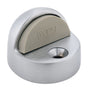 Ives 1-3/4 in. W X 2 in. L Brass Satin Chrome Door Stop Mounts to floor