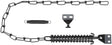National Hardware Steel Matte Brass/Black Door Stop Mounts to door