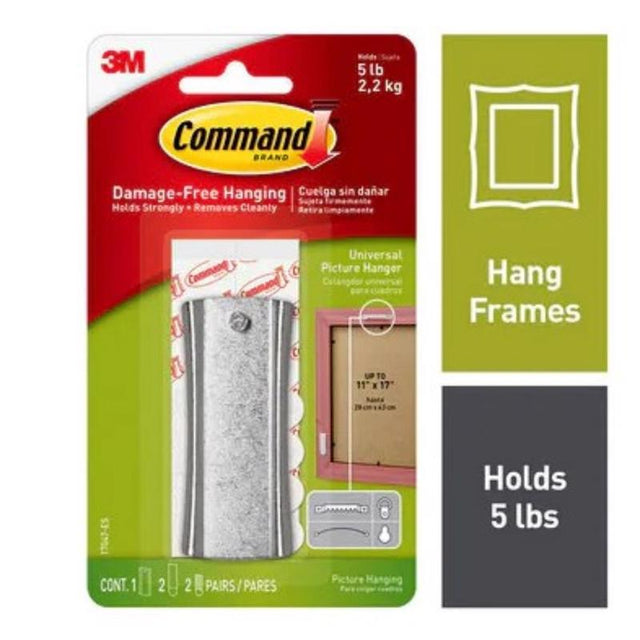 3M Command Plastic Coated White Small Picture Hanger 5 lb 3 pk 3M Command Plastic Coated White Small Picture Hanger 5 lb 3 pk