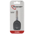 KeyStart Transponder Key Automotive Chipkey MIT13PT Double For Mitsubishi